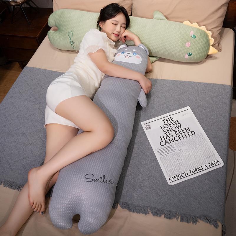【折扣价】卡通冰丝长抱枕侧睡夹腿抱枕床头靠枕头办公室午睡趴枕
