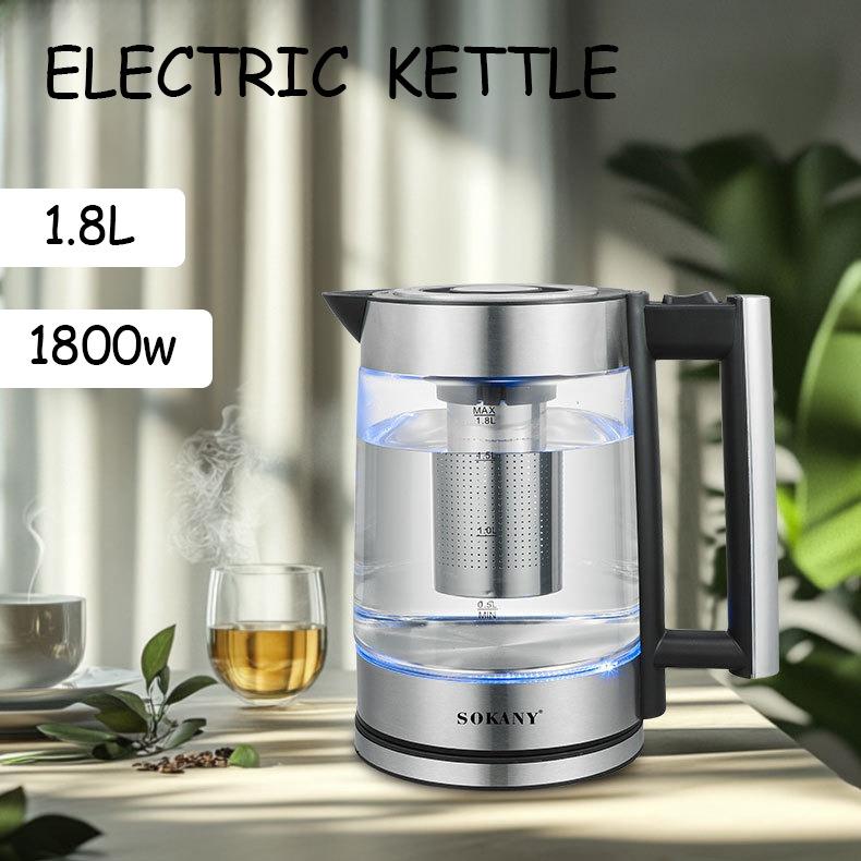 欧规玻璃电热水壶家用煮茶烧开水壶电水壶泡茶壶烧水壶