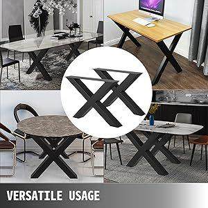 铁艺桌腿金属桌子支架电脑吧台茶几脚实木板岩板餐桌