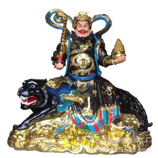 武财神赵公明关公周仓关平树脂玻璃钢木雕彩绘贴金