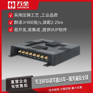 万全8通道超高频固定式读写器VF-787共享电车RFID读写防盗管理