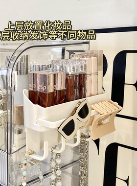发箍收纳神器浴室鲨鱼夹发圈头绳收纳架头饰发夹展示架壁挂置物架