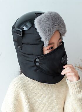 冬季儿童摩托电动电车骑车防寒防风头罩保暖面罩小孩防风防冻头套