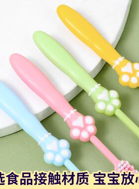 儿童软毛牙刷小孩婴儿幼儿宝宝软毛小头超细超软幼儿专用1桶8支装