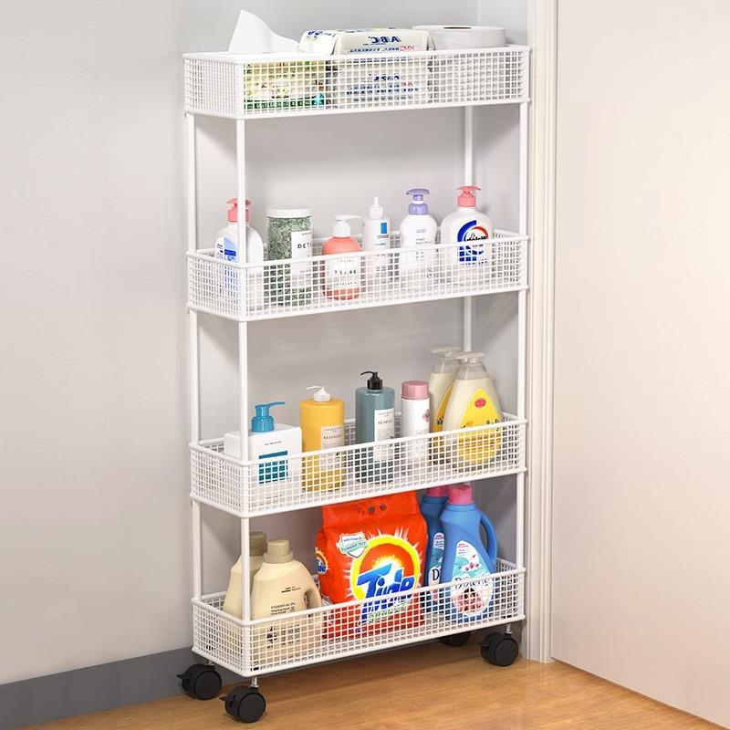 【折扣价】夹缝置物架门后缝隙收纳柜浴室极窄落地窄缝架子卫生间