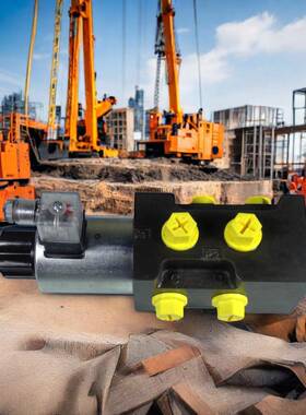 V-6/2-10-G-24DC-二位六通电磁换向阀120LPM油路选择阀