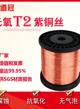 T2紫铜丝紫铜线红铜丝导电铜线 裸铜线 铜丝0.5 1 2 3 4 5mm