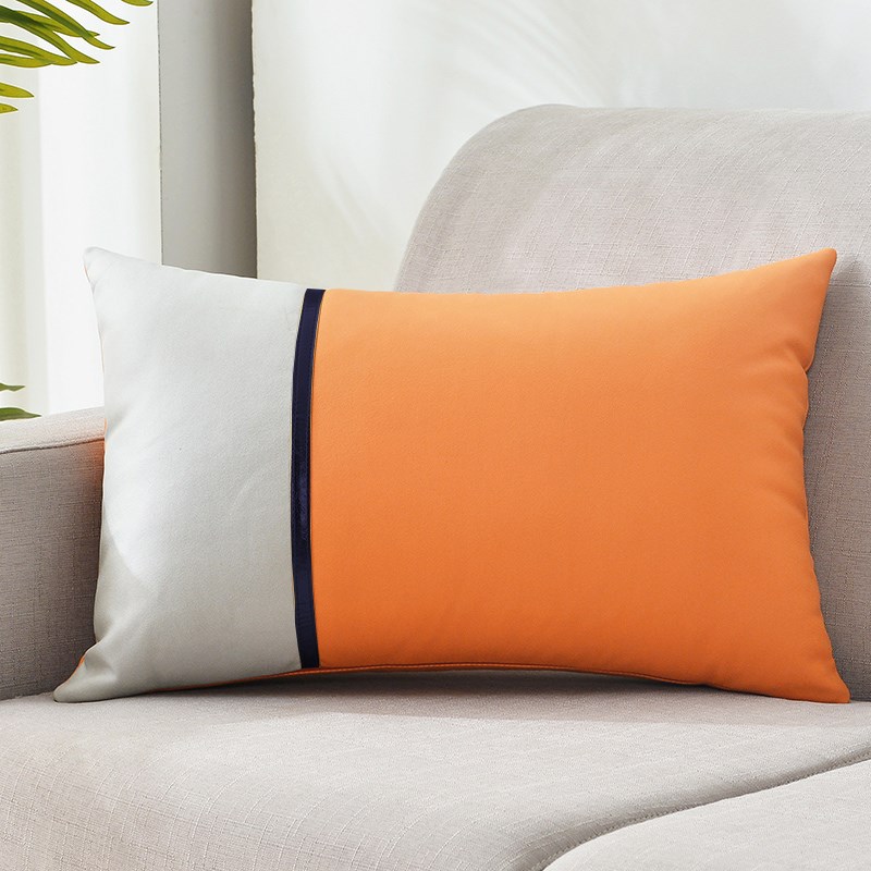 科技布抱枕高级感轻奢客厅长方形沙发靠垫腰枕高T端腰靠枕套不含