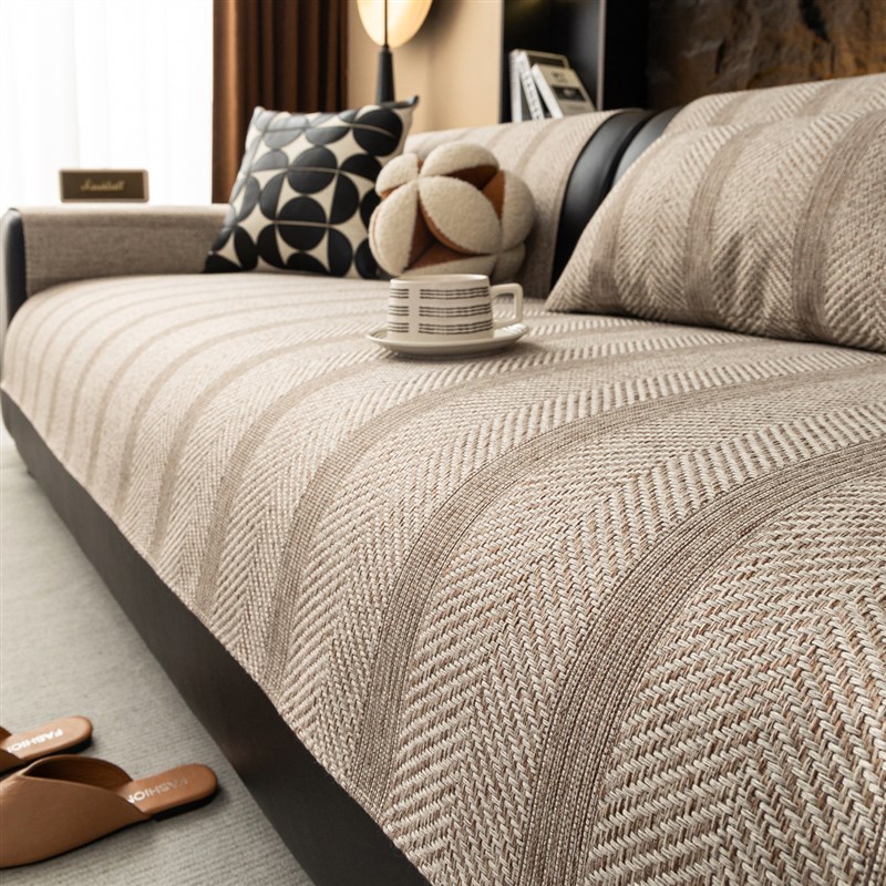 可机洗沙发垫仿棉麻现代简约风皮沙发G专用坐垫四季通用耐磨沙发