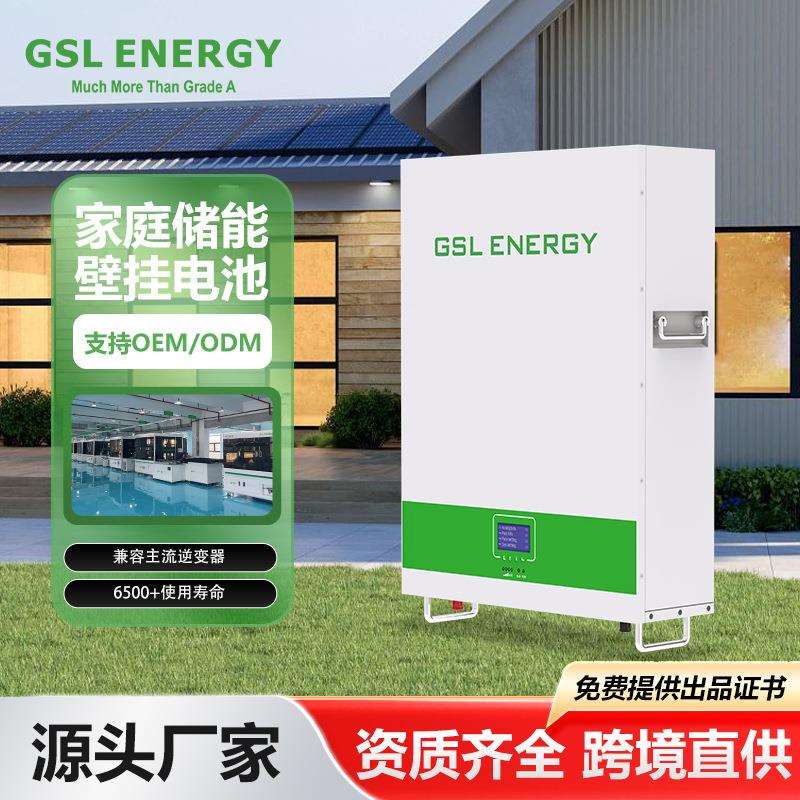 储能电池 51.2V5KWH壁挂式光伏发电家用太阳能储能系统 厂家