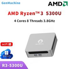 GenMachine 锐龙R3-4300U/5300U 商务办公家用电脑MINI PC