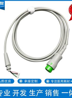 O EM心电导联线兼容邦健IE12A心电图机机器端12针心电盒电缆线