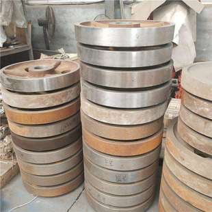 多规格矿车轮对轨距600铁路矿车单边轨道轮实心铸钢直径300mm矿车