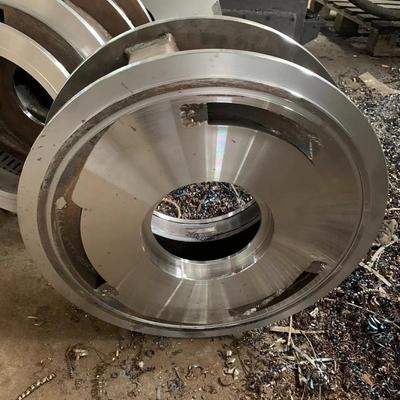 水泵配件进水节中断泵体蜗壳焊接加工优惠星源心传新强安泰潜水泵