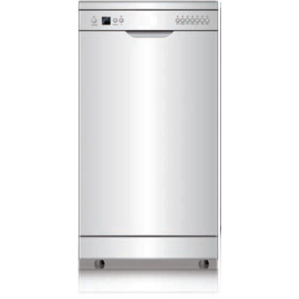 8套独立式银色洗碗机样机带半载洗，顶喷嘴，LED，延时功能