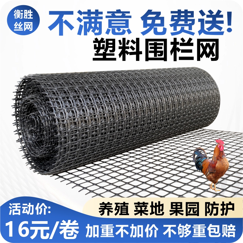 养鸡塑胶网格围栏网拦鸡网家用玉米养殖网鱼塘防护网围栏栅栏户外
