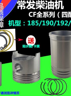 195柴油机配件四配套CFCF常州常力19缸活塞125CF010发192马CF18套