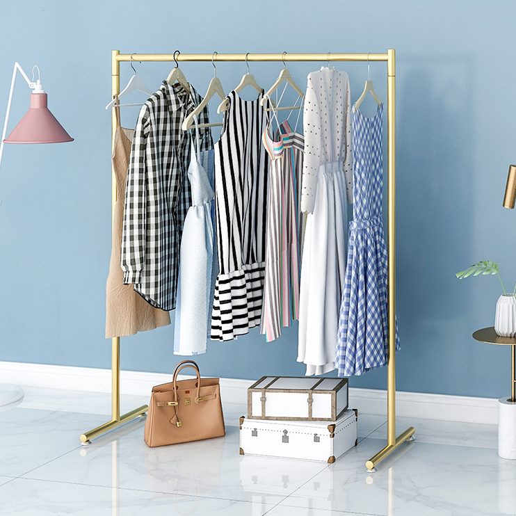 衣架落地卧室架子服简易衣帽架网红式单杠挂衣架服装店展示架挂衣