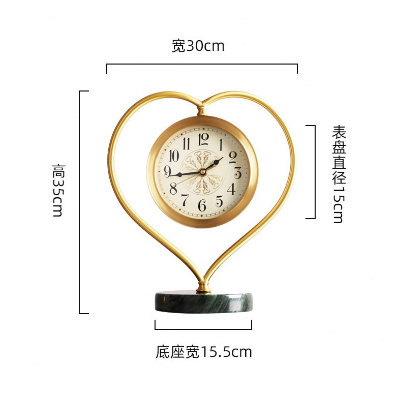 轻奢石英钟现代简约家用玄关创意时尚桌面摆件摆台式客厅时钟座钟