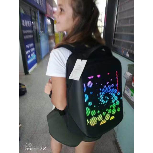 显示屏背包LEDLED液晶屏广告动感智能