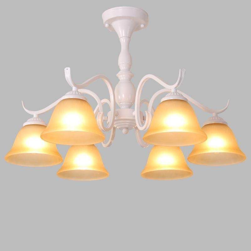白色吊灯法式简约卧室灯新款吸顶灯客厅中山灯具奶油风简欧