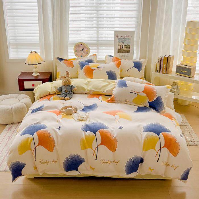 厂家直供床上用品宿舍三件套磨毛被套床单四件套单双人床植物羊绒