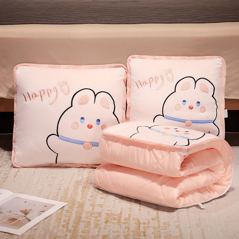 折叠抱枕被子两用二合一可收纳空C调被办公室午睡毯子汽车载用枕