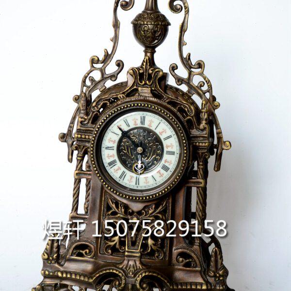 表克钟钟表欧式钟|全铜仿古铜雕仿古董老式|西洋建筑巴洛座钟钟