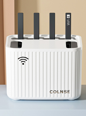 路由器置物架电视机顶盒收纳盒壁挂式免打孔无线WiFi架子家用客厅