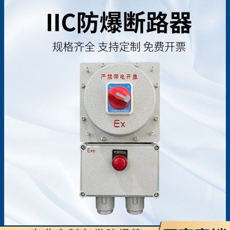 定制铝合金防爆断路器2P3P漏电220V空气开关箱380V防爆磁力启动器