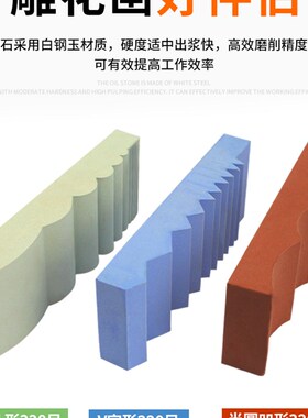 双面油石磨刀器 木工精磨抛光雕刻刀磨刀石菜刀开刃白刚玉荡刀石