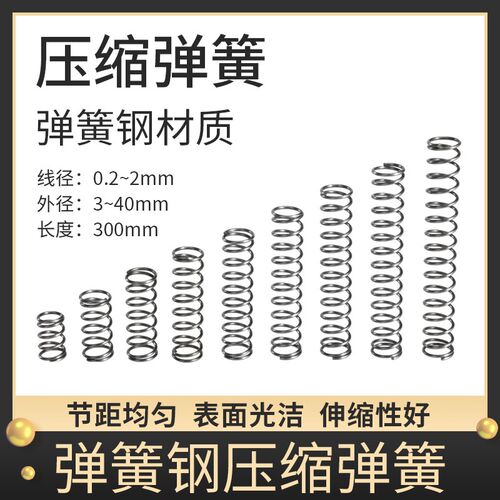 线经0.5 ~2mm外径4 5m 6 7 8 9 10高 小 长 弹簧 压缩 压簧 定制