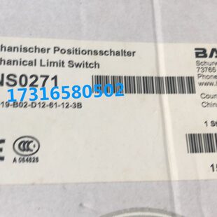 B02 BNS819 巴鲁夫BNS0271 3B现货 D12 特价