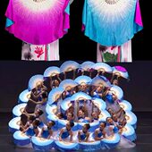 祖国古风一条舞台和子舞蹈扇演出原版 群我古典舞舞蹈扇 河舞大我