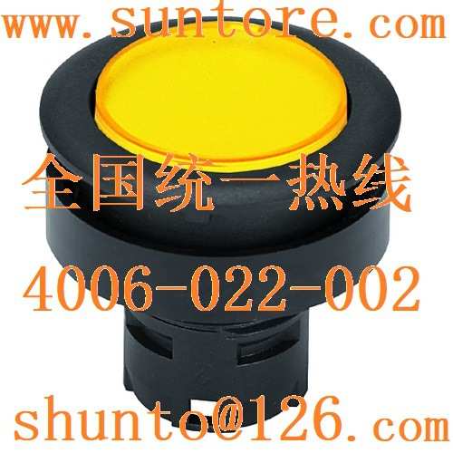 德国RAFI带灯按钮开关型号1.30.090.011/1400黄色RAFIX 16 F