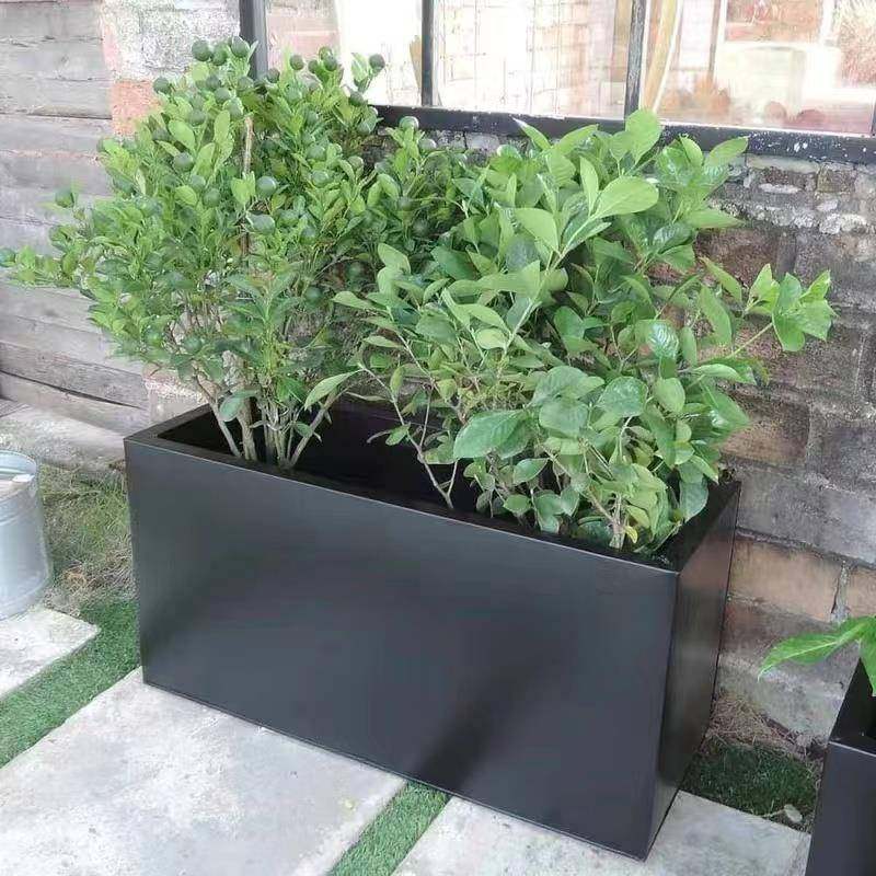 户外花箱外摆商业街售楼部广场隔断长方形花盆花架子园艺花坛花槽