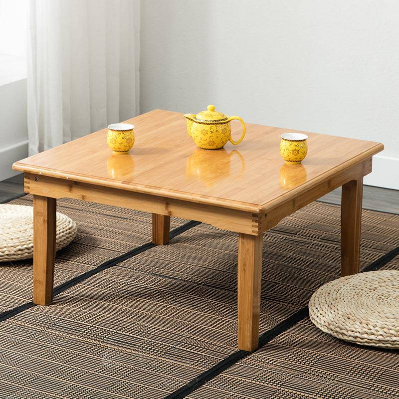 【折扣价】家用楠竹可折叠方形小炕桌日式榻榻米矮桌炕上小饭桌飘
