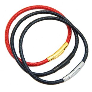 不锈钢薄款绳蜡3D硬金绳mm手链皮绳蜡手链绳边男女2.0按扣配件配