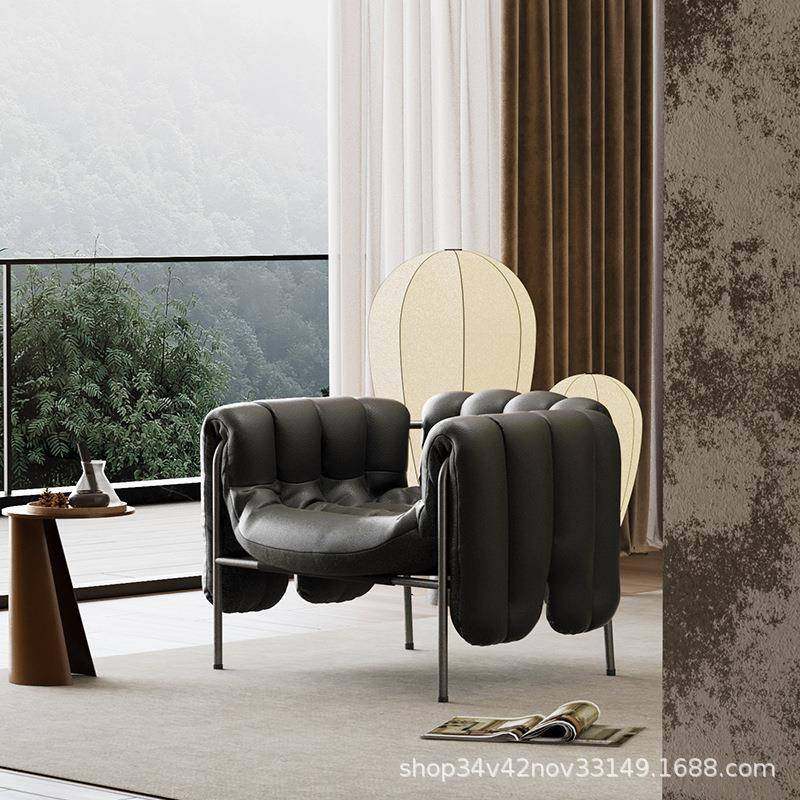【折扣价】设计师款单人沙发椅客厅书房椅法式休闲极简轻奢泡芙椅,鲜花速递/花卉仿真/绿植园艺,其它园艺用品,淘宝优惠券,粉丝福利购,淘宝优惠卷