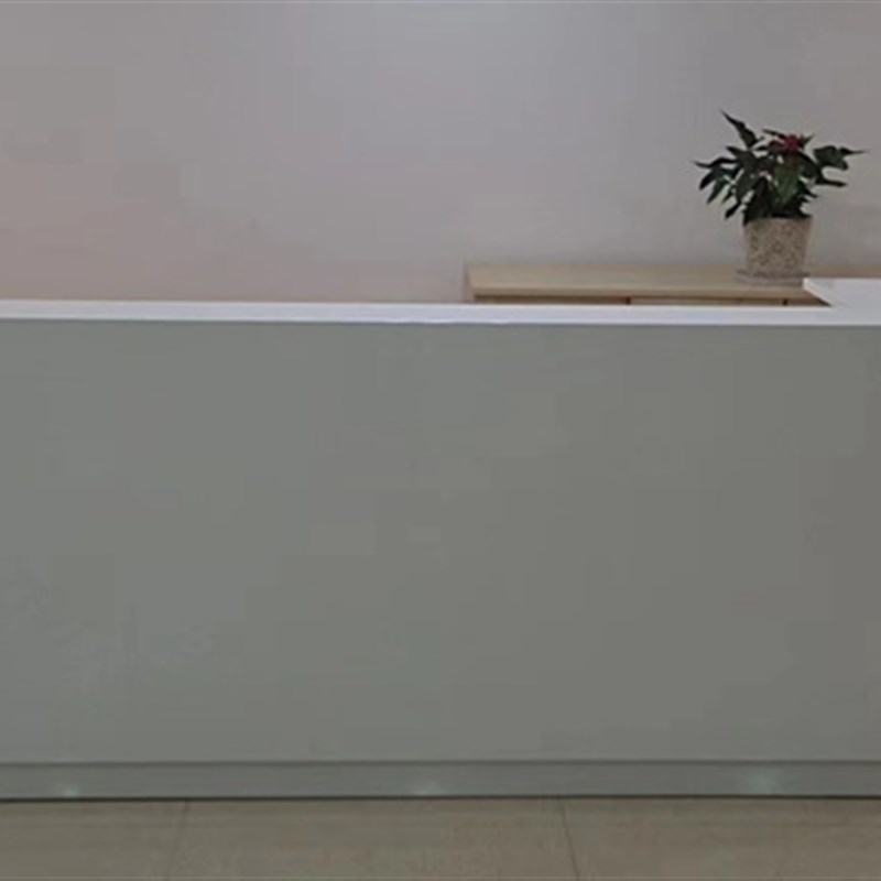 公司烤漆办公前台接待q台美容院服务咨询台收银台简约吧台柜台现