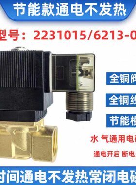 寸 310电磁阀15发热22220V不时间长通节能124V水阀气控制阀电4分