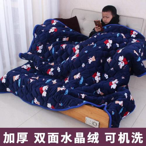 烤火被子电烤炉烤火桌罩火桶烤火箱被子水晶绒家用长方形新款加厚