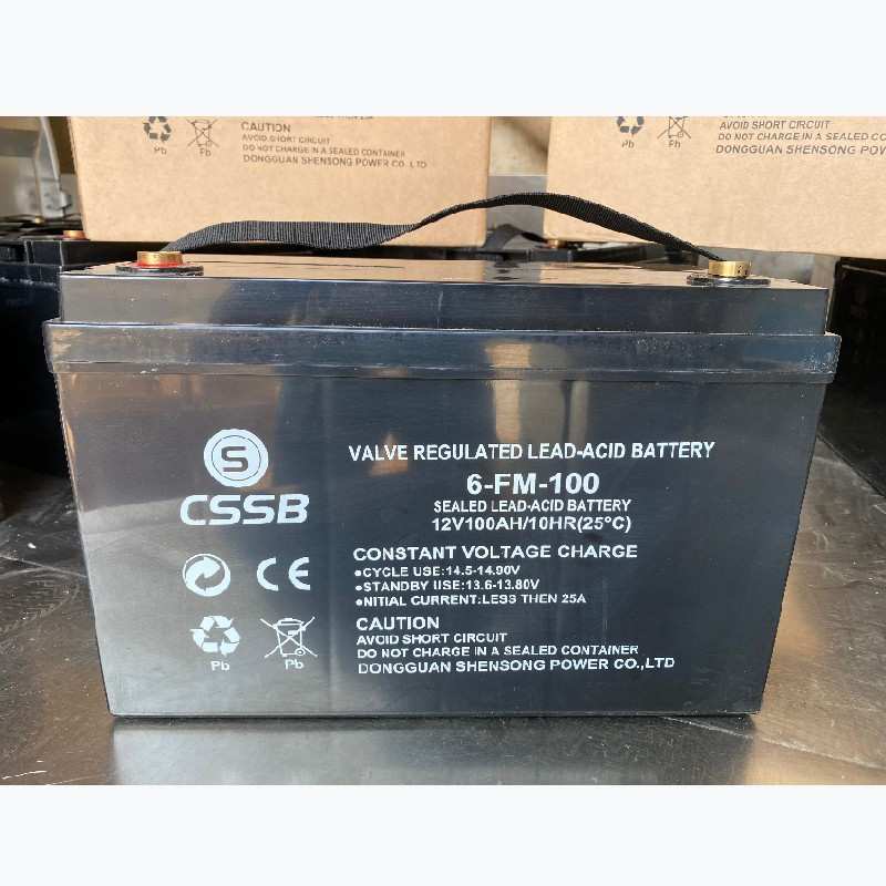 CSSB沈松蓄电池6-FM-100免维护12V100AH太阳能 基站 直流屏电源