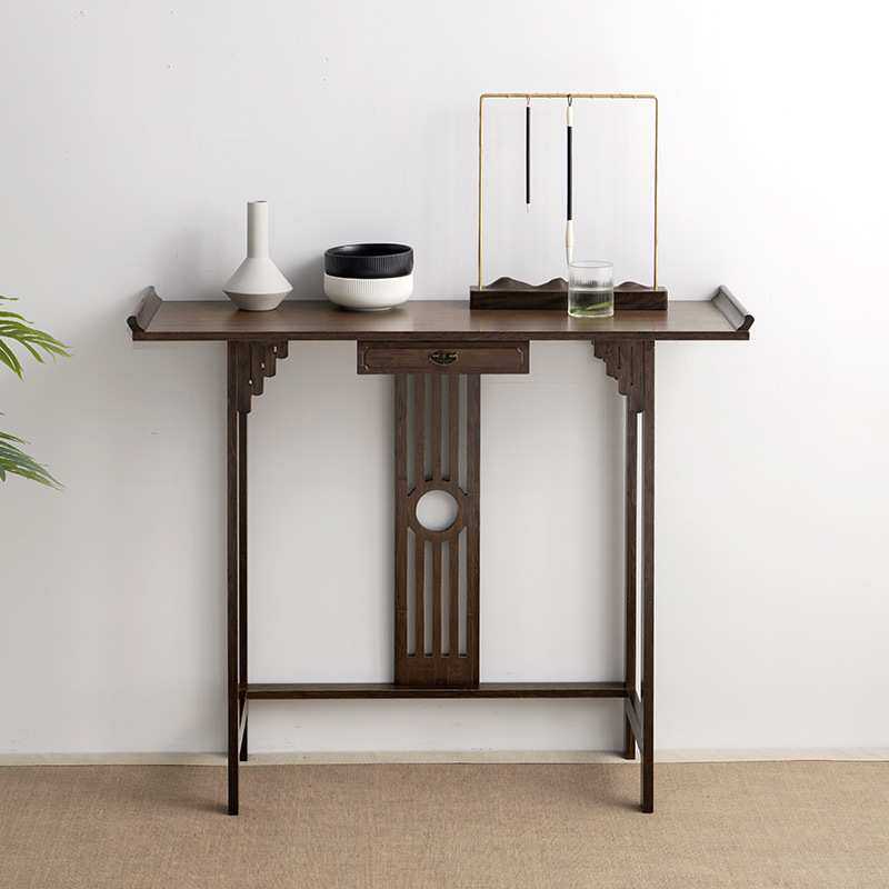 W*MW*M新中式玄关桌实木窄长条案现代简约靠墙玄关案台供奉桌端