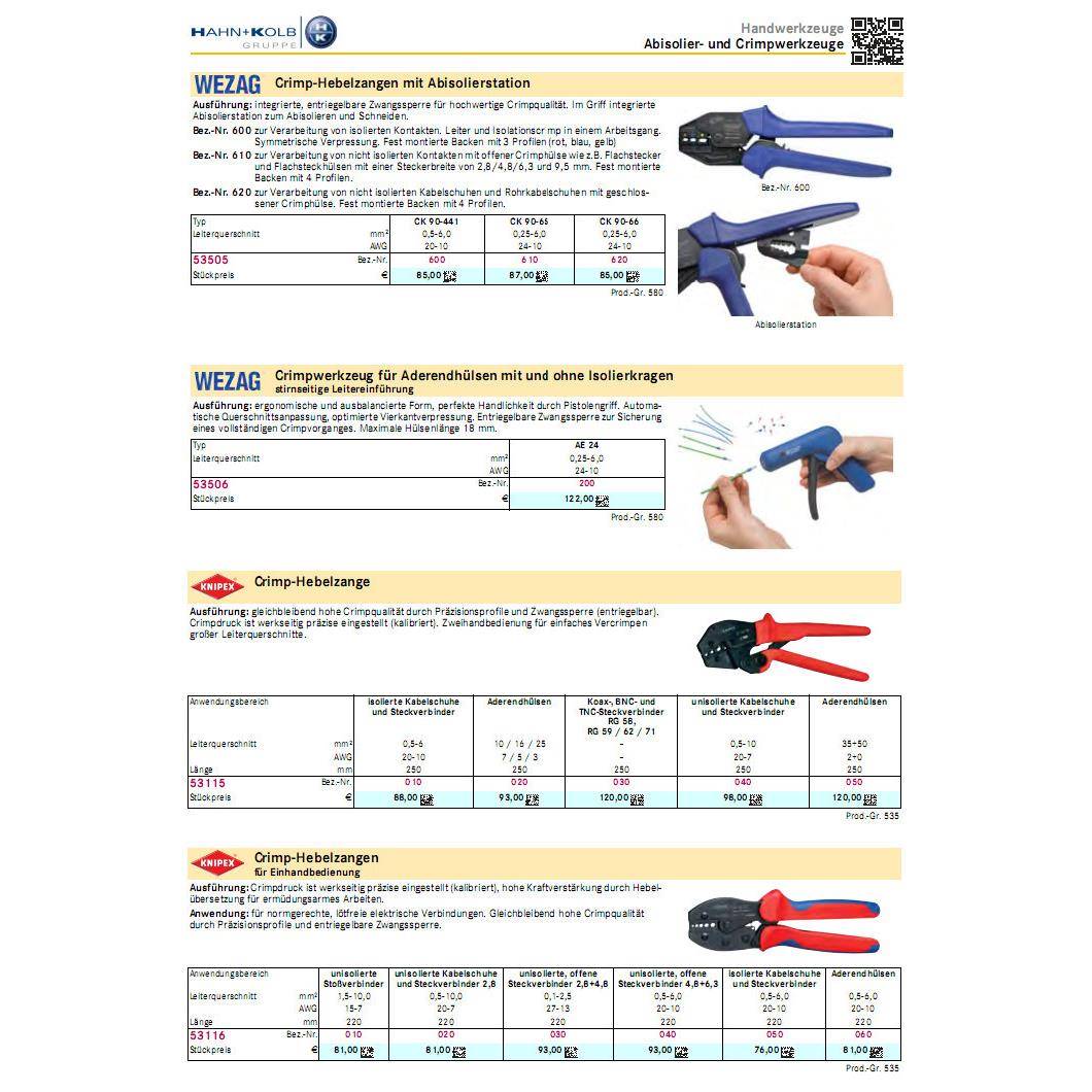 哈恩库博 省力棘轮压线钳自调式压线钳过管线/电缆接头组套束带枪