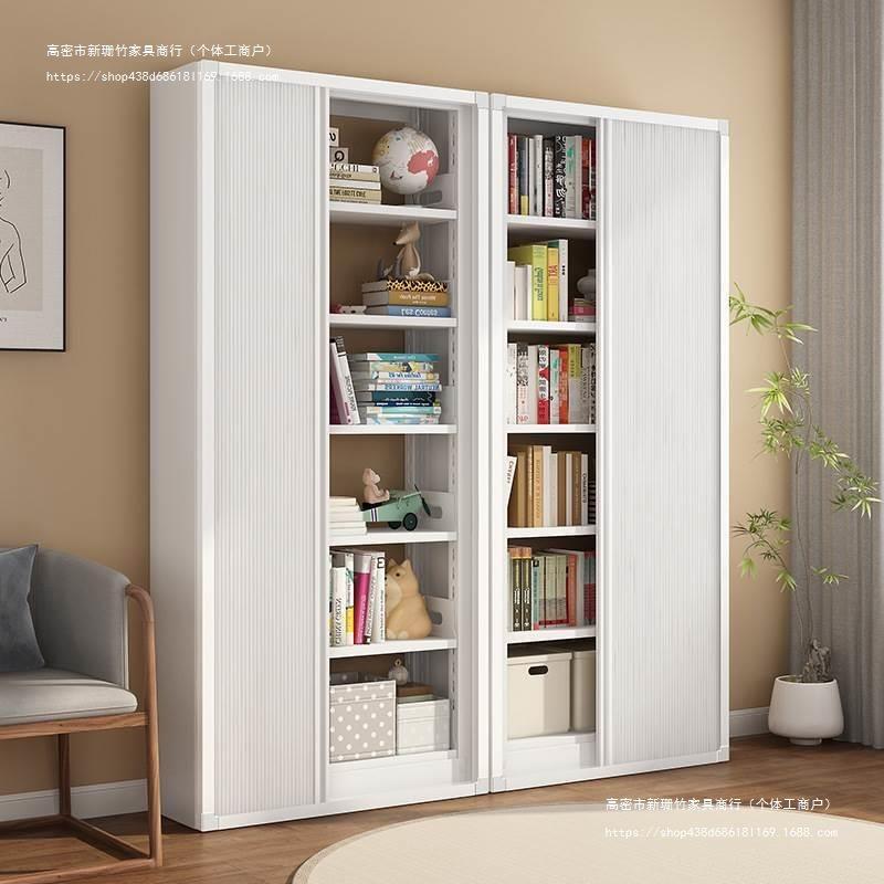 图书馆书架加厚钢制书架儿童客厅收纳落地置物架防尘书柜储物架