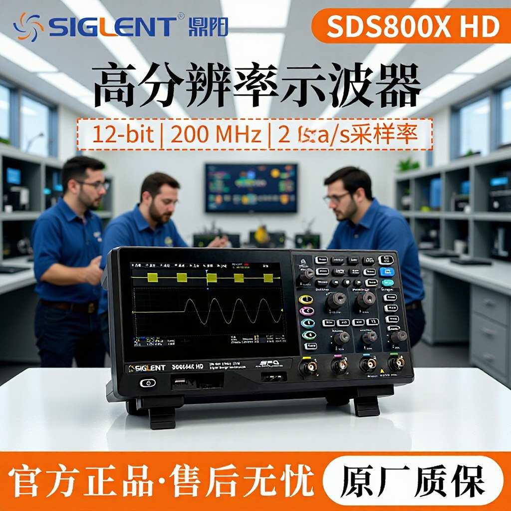 鼎阳示波器12-bit高分辨率SDS804X HD系列好用不贵可和谐顺丰包邮