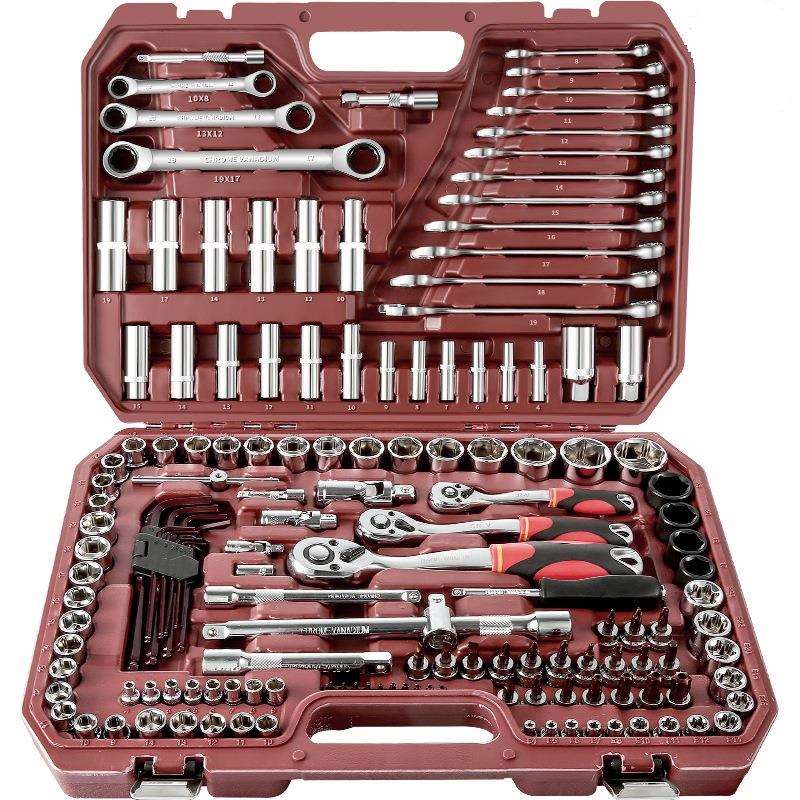 套筒扳手棘轮汽修汽车修理维修修车专用随车工具套装组合