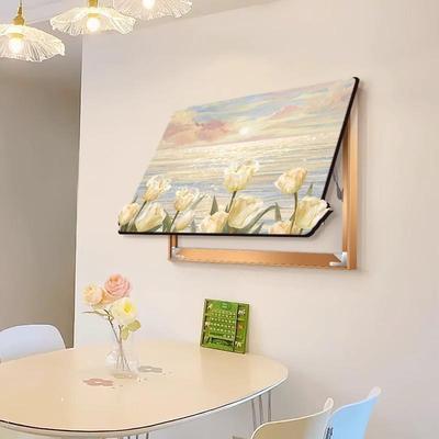 电表箱装饰画钟表法式奶油风花卉风景遮挡配电箱挂画弱电箱盒壁画