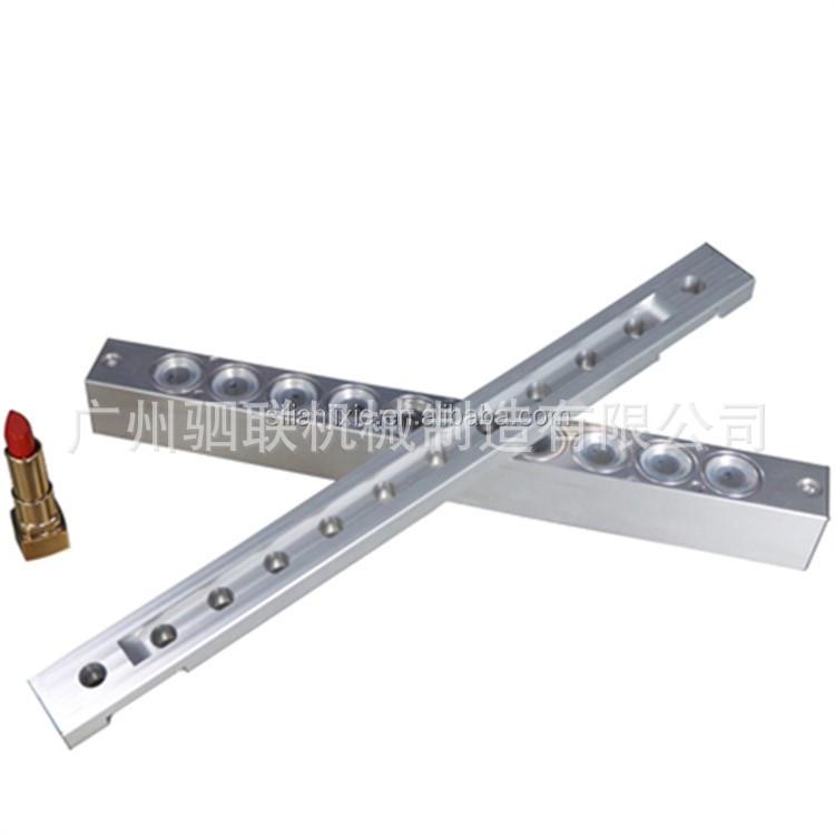 厂家直销110孔半硅胶口红模具12.1mm12孔口红鸟嘴斜口铝制模具